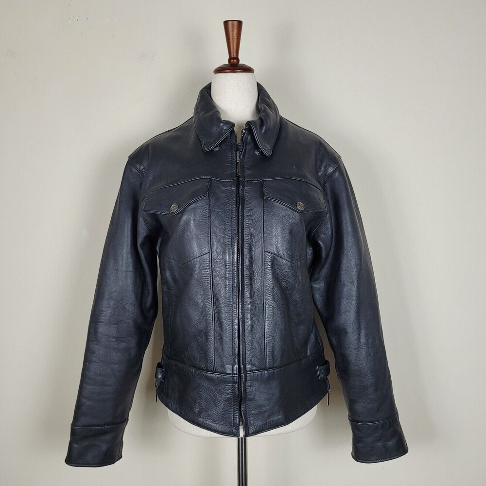 Milwaukee Motorcycle Jacket Medium Black Biker Moto Riding Thinsulate Lined
